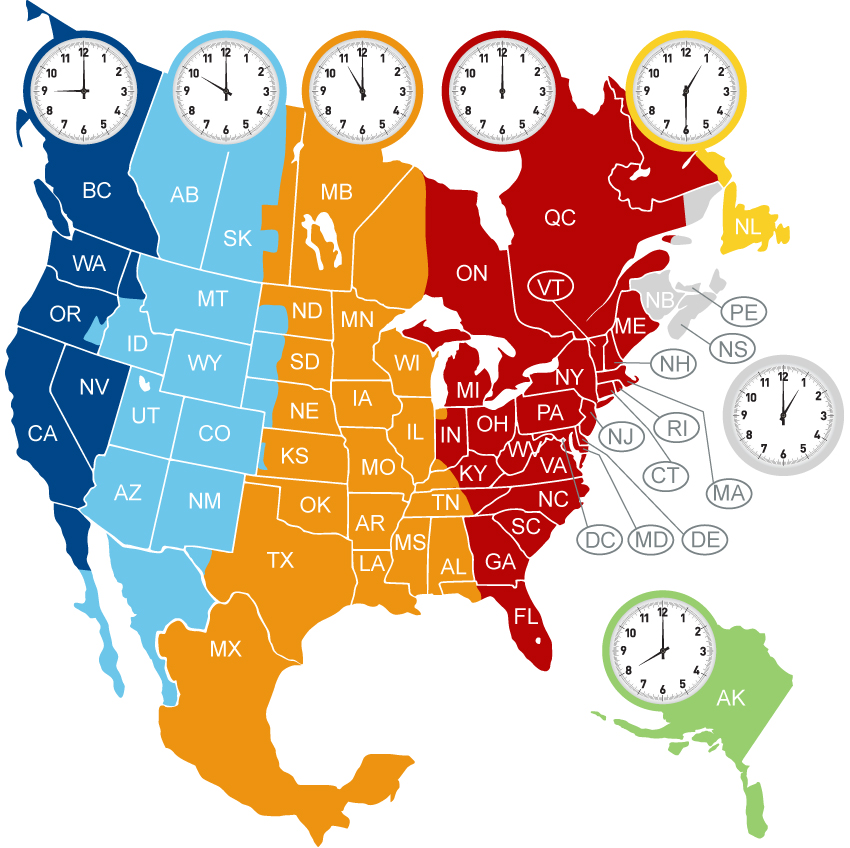 us map with time zones and area codes Time Zones And Area Codes C H Express Inc us map with time zones and area codes