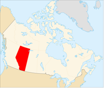 Map Alberta