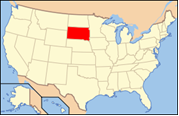 Carte Dakota du Sud