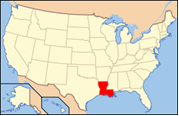 Carte Louisiane
