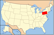 Carte Pennsylvanie