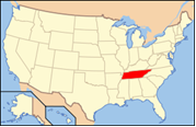 Carte Tennessee