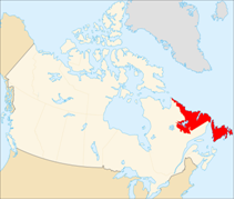 Map Newfoundland and Labrador