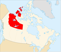 Map Northwest Territories