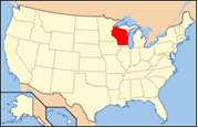 Carte Wisconsin